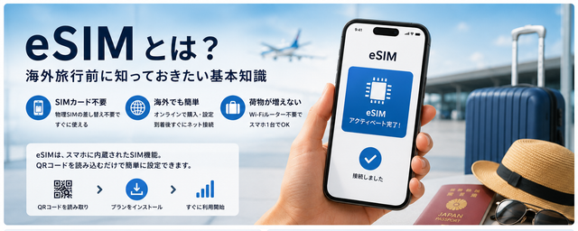 eSIMとは？海外旅行前に知っておきたい基本知識