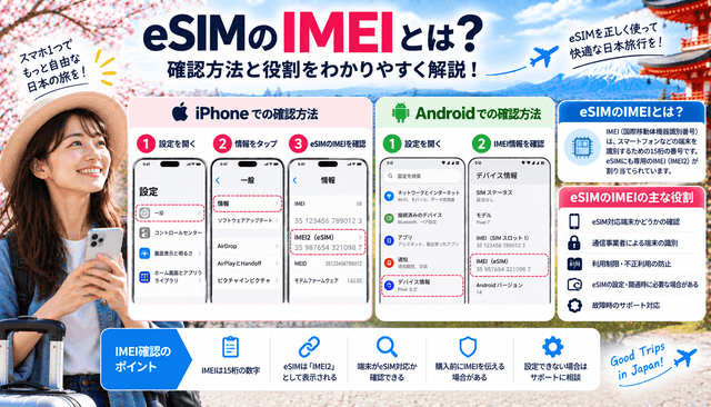 eSIMのIMEIとは？確認方法と役割を解説