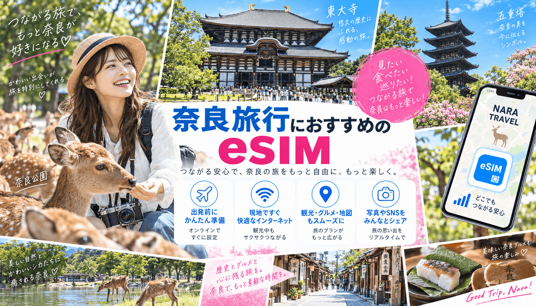 奈良旅行におすすめのeSIM｜必要なデータ容量と選び方