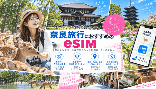 奈良旅行におすすめのeSIM｜必要なデータ容量と選び方
