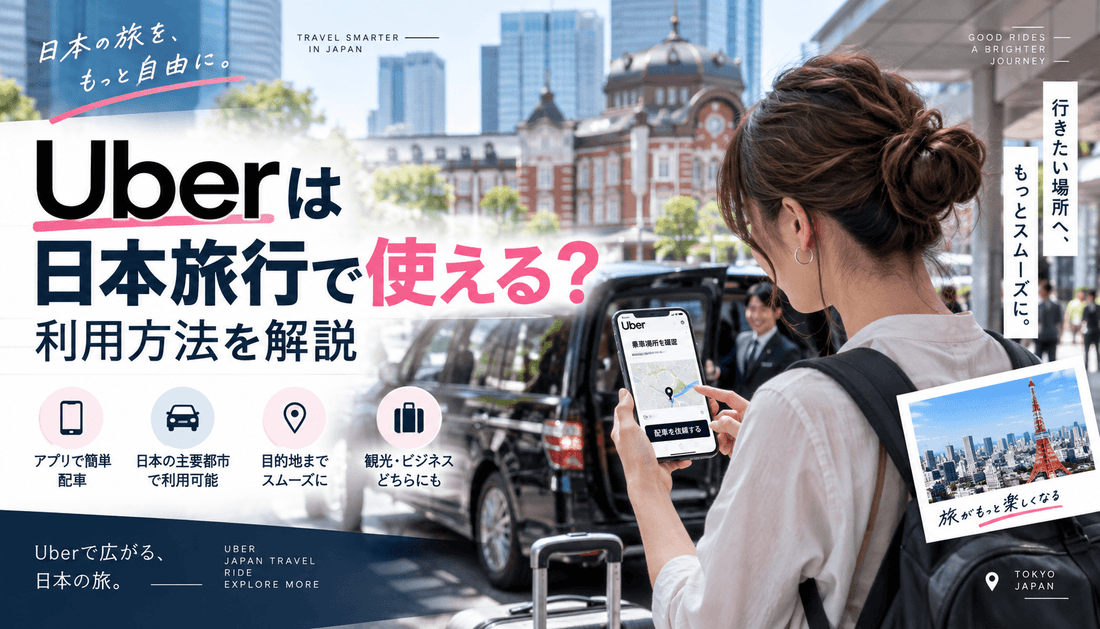 Uberは日本旅行で使える？利用方法を解説