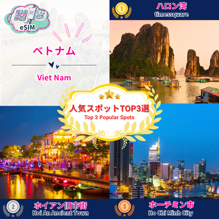 ベトナム | eSIMデータ通信