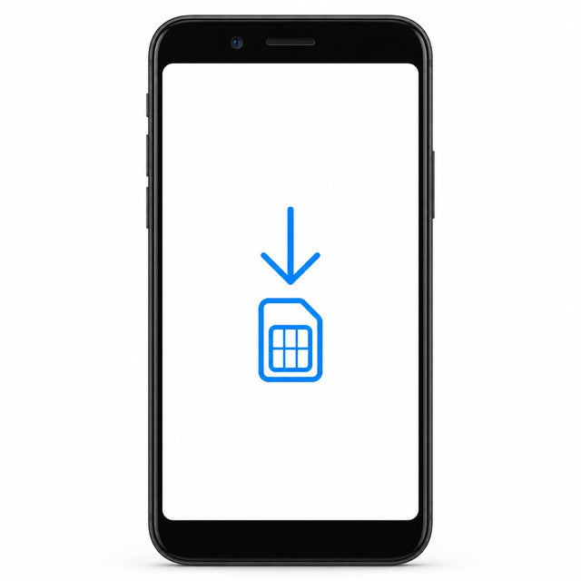 スマホにeSIMをダウンロードするイメージ