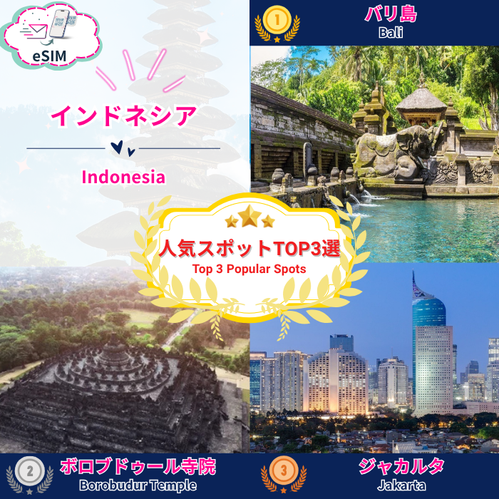 インドネシア（バリ島含む） | eSIMデータ通信